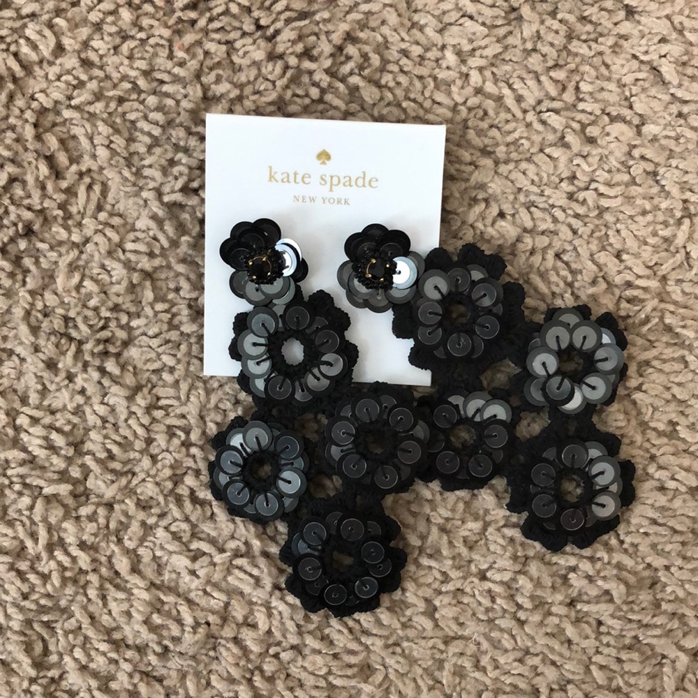 Kate spade black earrings